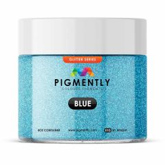 Pigmently's Blue Glitter Powder Pigment, 51 grams