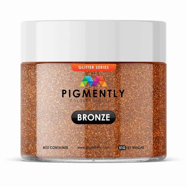 Pigmently's Bronze Glitter Powder Pigment, 51 grams